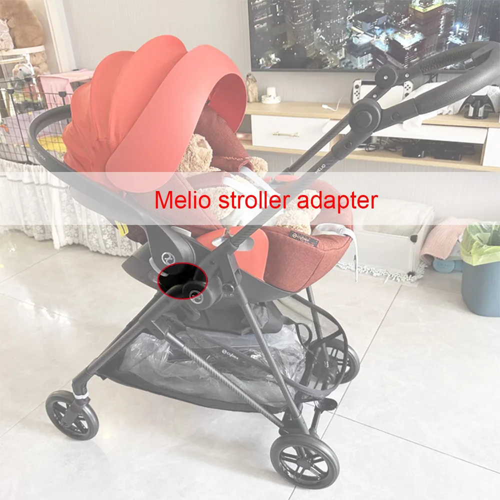 Secure Lock Car Seat Adapter For Cybex Melio Series Pushchair Quick Connect Bracket For Aton Cloud Q/Z Maxi Cosi Joie Car Seat