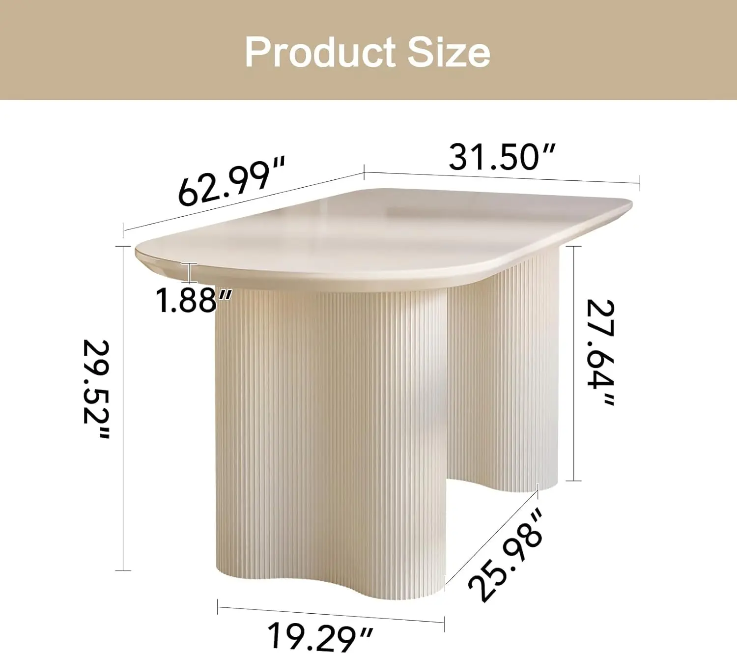 

4,6 Person, Kitchen Dining Table for Dining Room,Kitchen or Reception Room