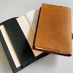 Fromthenon hakiki deri kılıf için ho-bo A5 A6 Notebook kılıfı planlayıcısı Vintage Retro günlüğü kırtasiye ofis ve okul malzemeleri