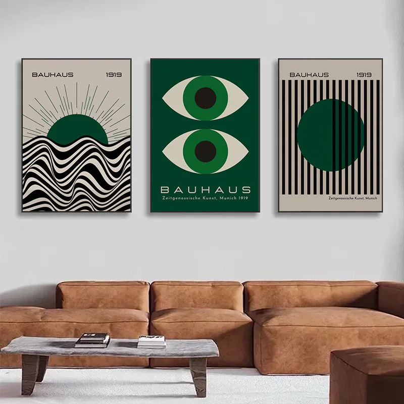 Abstract Modern Sunset Sea Water Eye Line Canvas Painting Wall Art Installation Suitable for Living Room Study