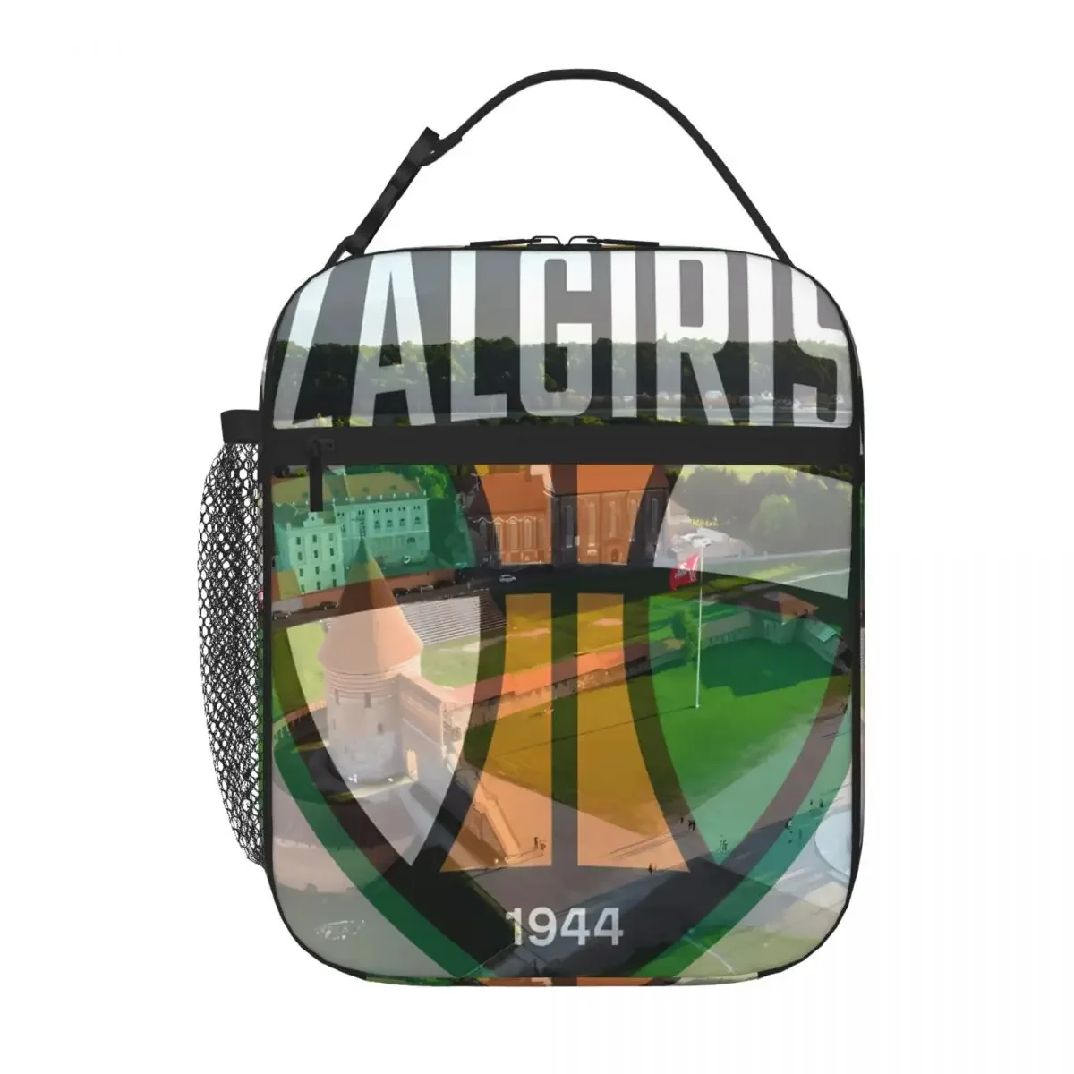 Bestselling Zalgiris Basketball Club Kaunas Stitched Detail Carry Lunch Bag Overnight Trip Thermal Food Carrier
