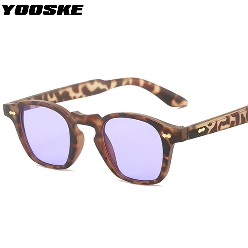 YOOSKE Small Polygon Sunglasses Women Luxury Brand Designer Sun Glasses Men Vintage Hip Hop Punk Eyewear Classic Green Goggles