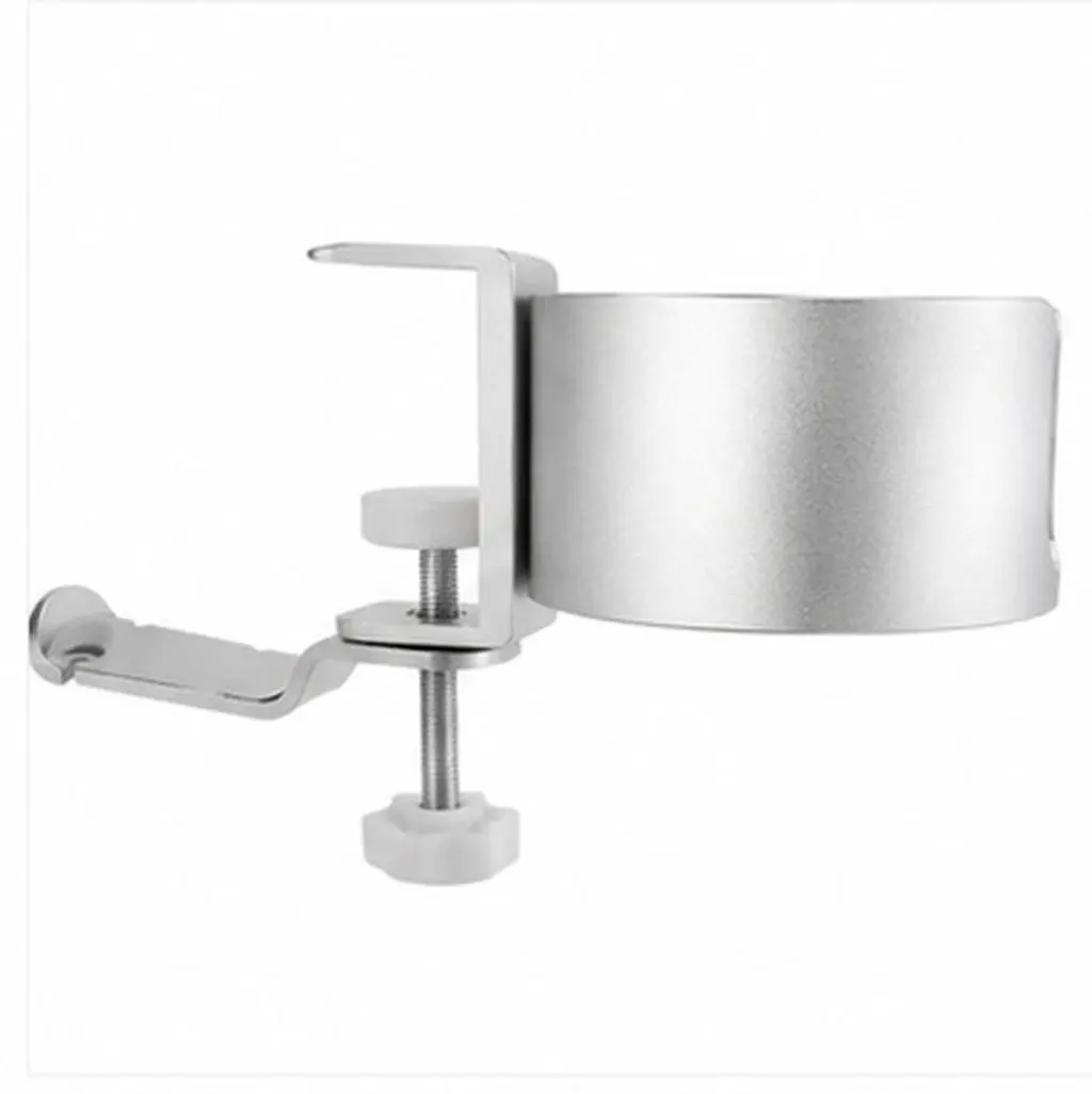 Multipurpose Desk Edge Headphone Hanger and Cup Holder Adjustable Clip Rotatable Headset Stand for Gaming Pc Workstation