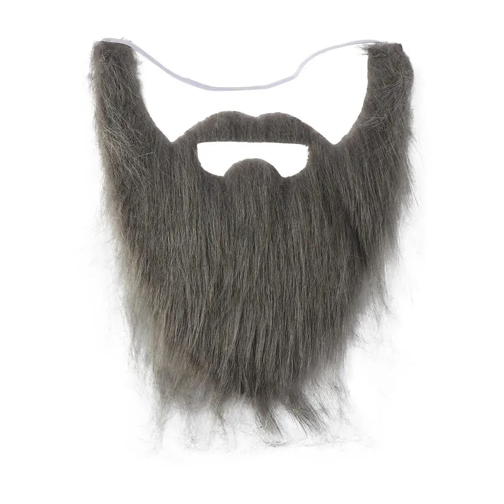 Barbe artificielle réaliste fausse barbe longue peluche fausse barbe Halloween fausse moustache 30 cm moustache père noël Cosplay