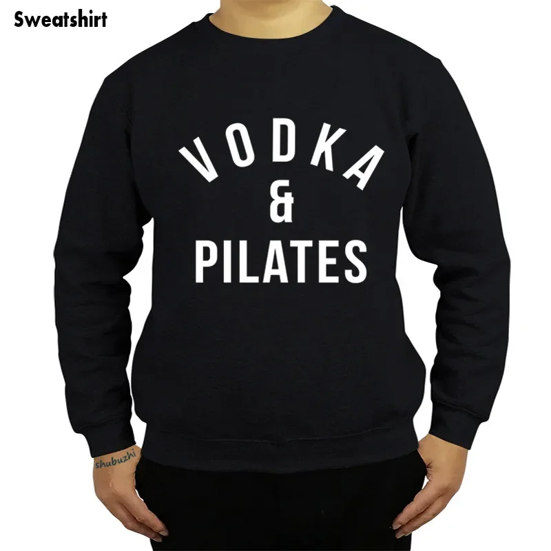 Vodka & Pilates Fitted shubuzhi men sweatshirt hot sale autumn o-neck casual hoodies fashion brand cotton cool hoody