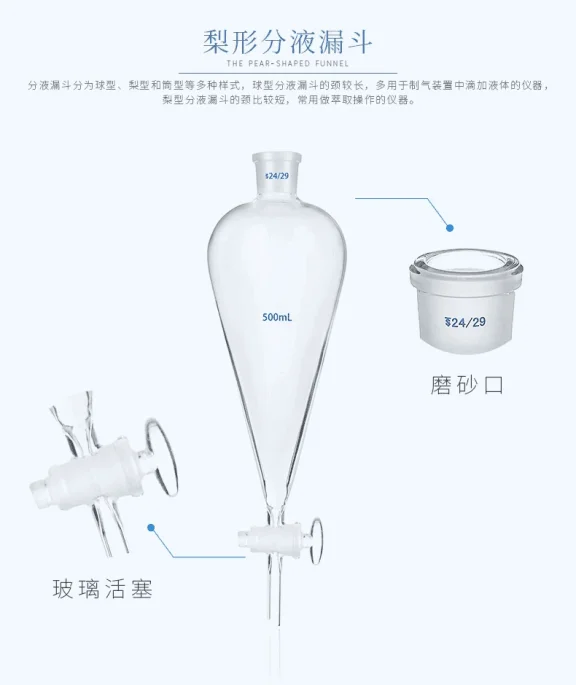 زجاجة عطر زجاجية على شكل عصا مطبوعة بشعار قمع الكمثرى