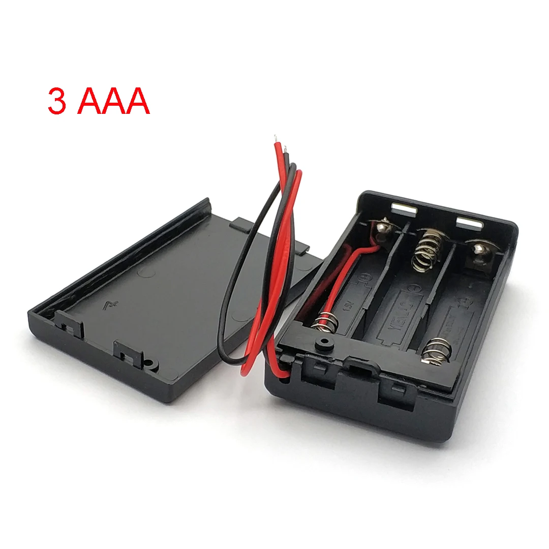 Portapilas 2xAAA Con Tapa y Switch Portapilas 2xAAA Con Tapa y Switch