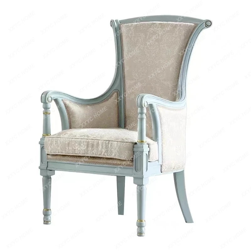 

court pastoral single sofa chair small apartment household living room leisure chair