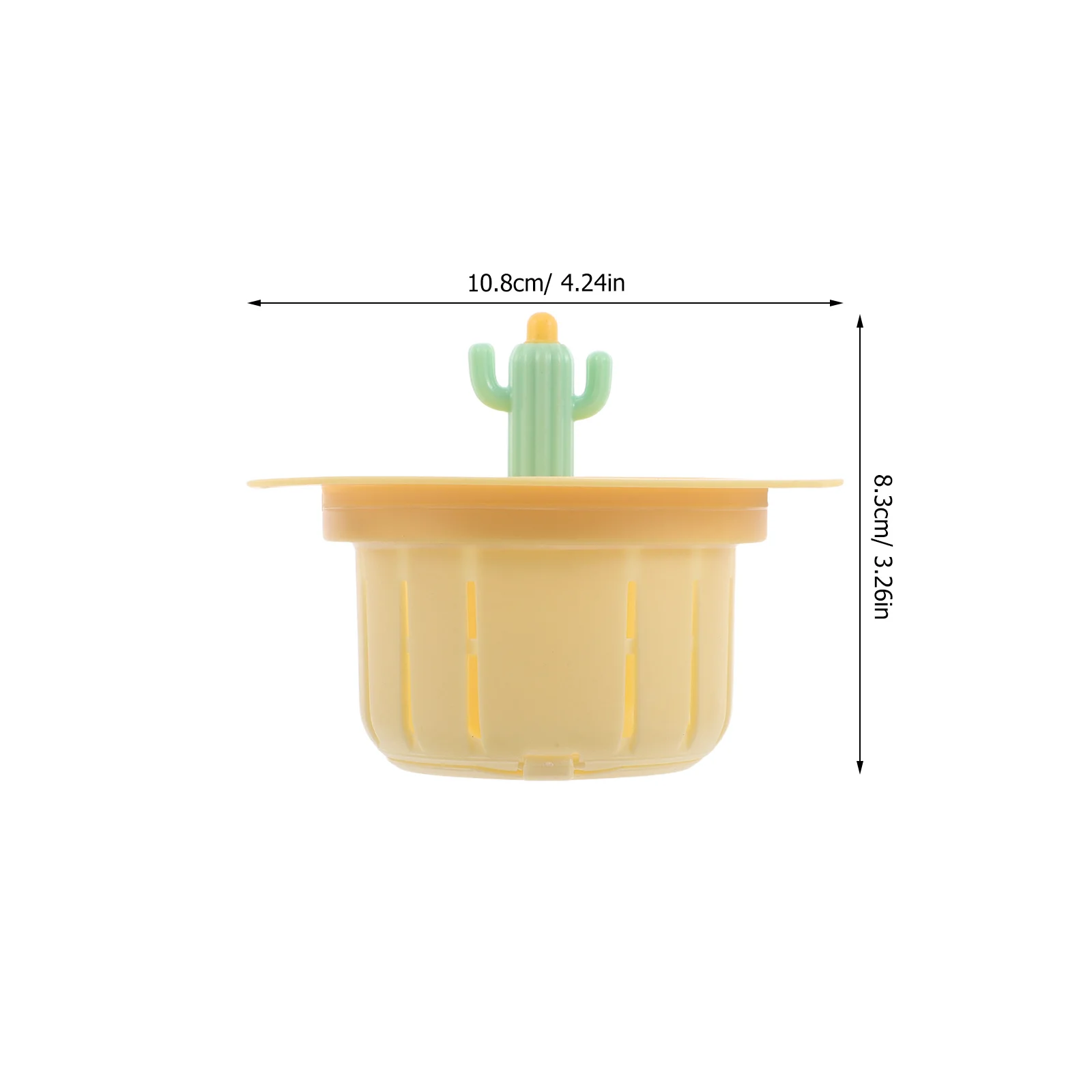 5pcs Cactus Shape Water Sink Strainer Kitchen Drain Filter Basket Debris Catcher For Home Food Waste Protection Plastic Colander