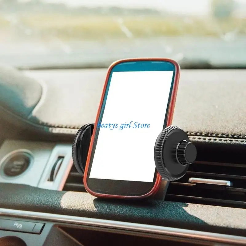 C7AB Single Pull Car Phone Mount Holder Secure Grip & Easy Installation Compatible for 17Mm Ball Joint Base for Most Vehicle