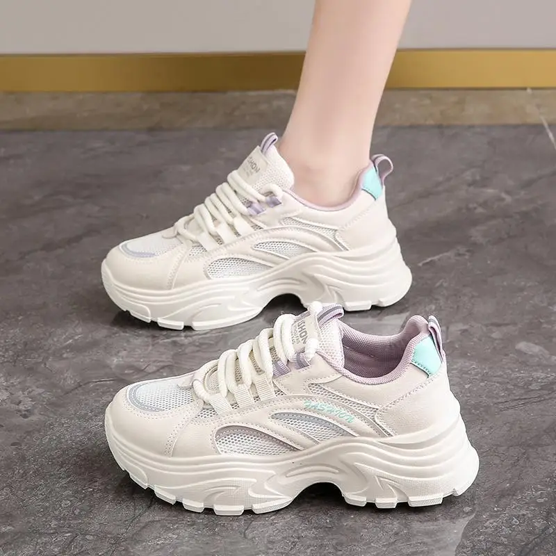 

Shit Feeling Sneaker Women's Single Tenis Breathable 2024 New Summer Show Feet Small 34