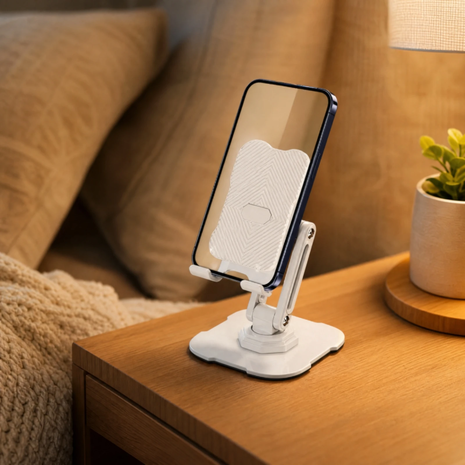 Foldable Phone and Tablet Stand Stable Height-Adjustable Desktop Device Stand Holder Lightweight Universal Compatibility