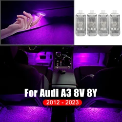 For Audi A3 8V 8Y 2012 2013 2014 2015 2016 2017 2018 2019 2020 2021 2022 2023 Car Footwell Lamp Atmosphere Lights Accessories