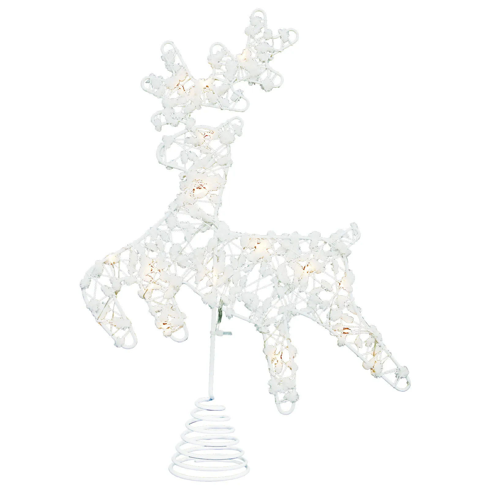 

Christmas Ornament Xmas Tree Topper with Lights Antler Elk Toppers Decorations Elegant