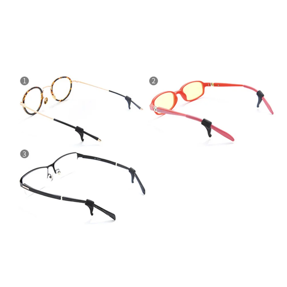 

24Pair Silicone Eyeglasses Anti-Skid Ear Pads Durable Non-Slip Ear Hooks for Secure Fit Glasses Children Adults