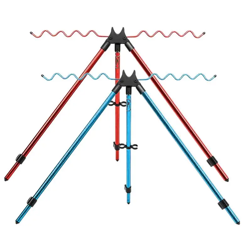 8 Groove Fishing Rods Tripod Folding Fishing Rod Support Holder Aluminum Alloy Fishing Pole Stand For Fishing Accessories