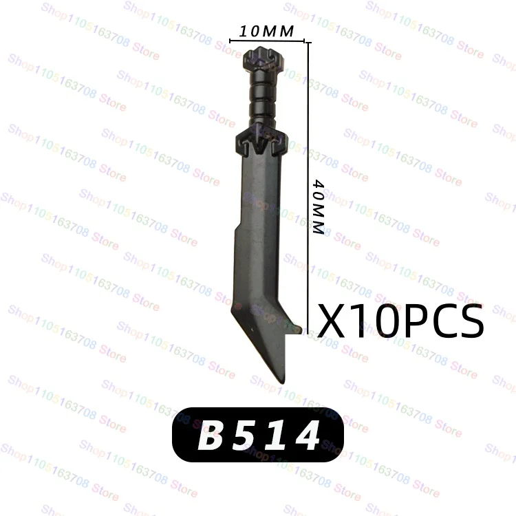 PJT051 Średniowieczne Akcesoria Miecze Łuki Strzały Włócznie Tarcze Mini Figurki Akcji Klocki Model do Składania Zabawki