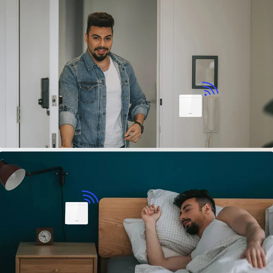 RF 433Mhz التحكم عن بعد اللاسلكية ضوء الجدار التبديل مقاطعة مفتاح الإضاءة الذكية لمصباح LED 10A 110 فولت 220 فولت