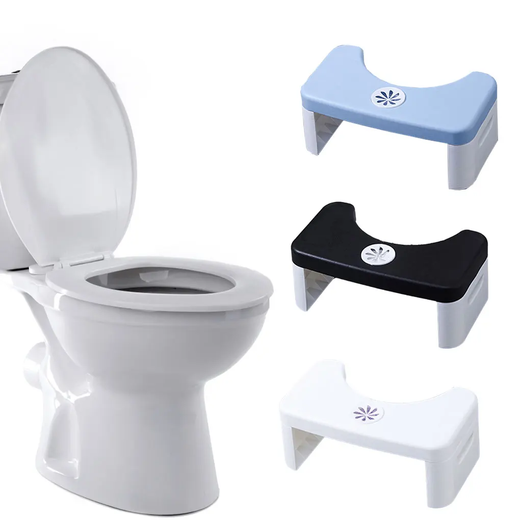 Footstool For Better Squatting Posture In Bathroom | Durable And Sturdy Design Squatting Stool Toilet Stool Thickened