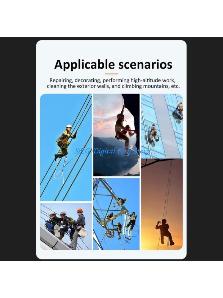 U75B Alloy Steel Comfortable Safety Harness Device for Industrial Use and Climbing