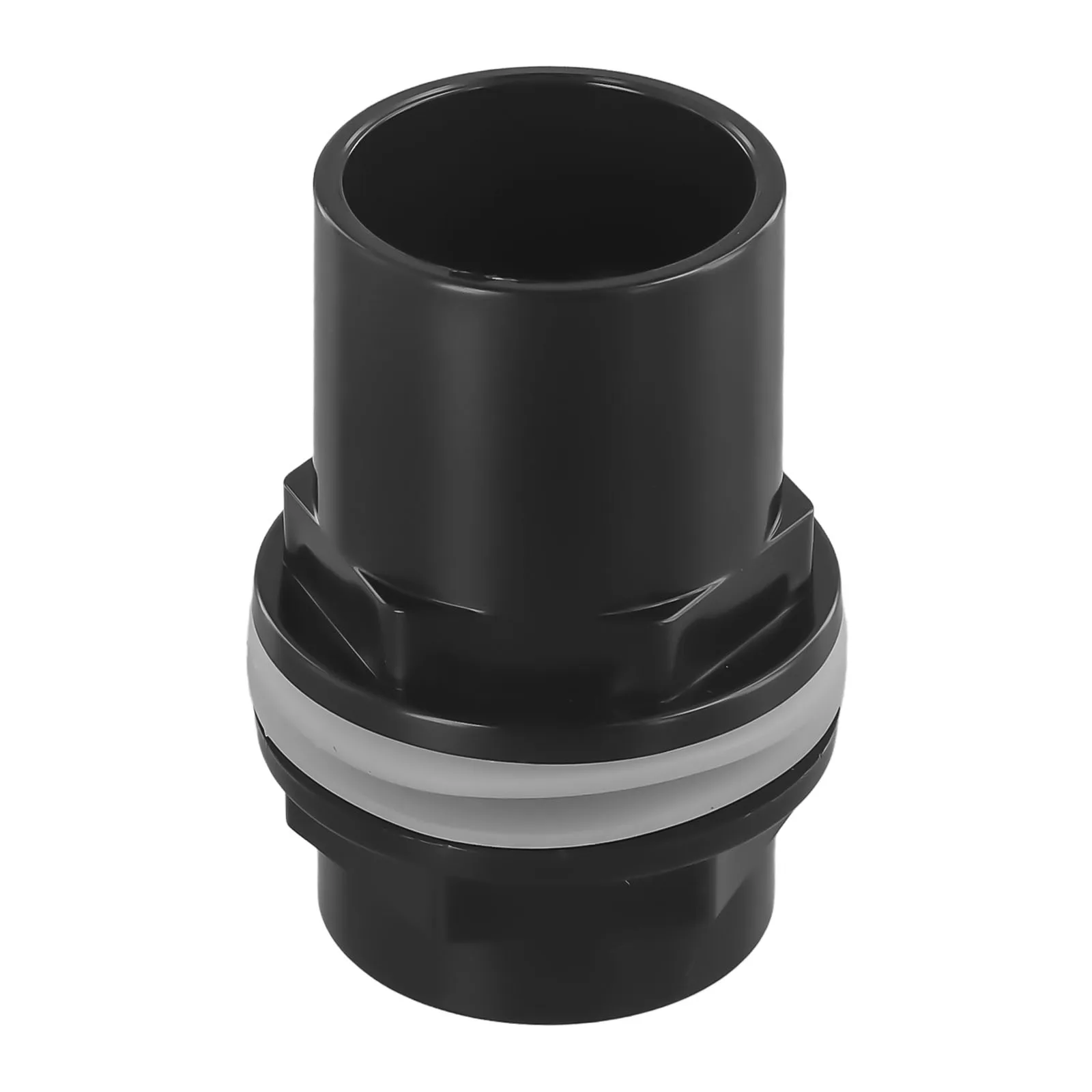 Robust Threaded Tank Connector for Aquarium and Pond Applications Supporting Filter Pipe Connections Through Tanks and Liners