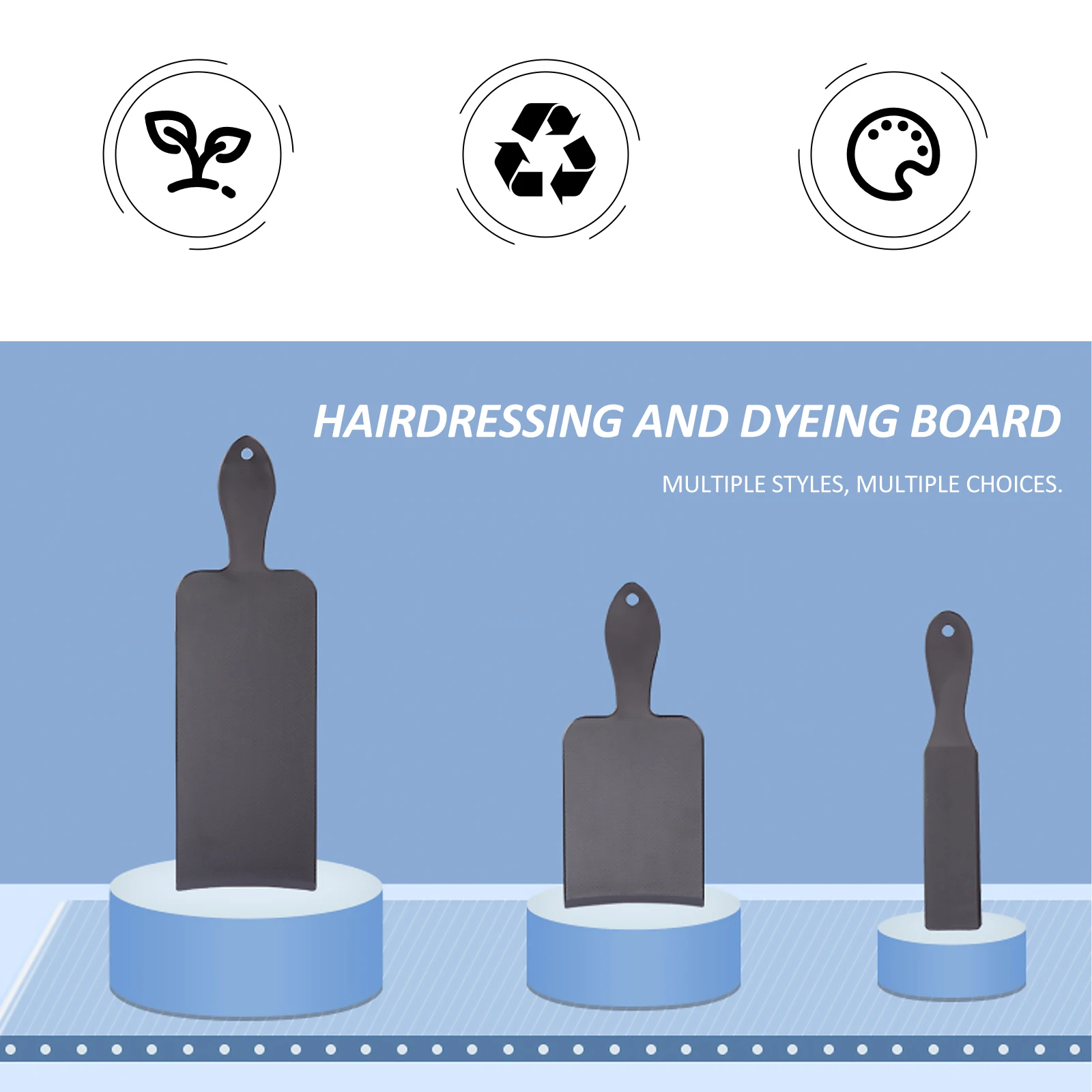 

Hair Coloring Board Dyeing Tool Salon Hairdressing Plate Highlighter Plastic Material Long H Comfortable Grip Home