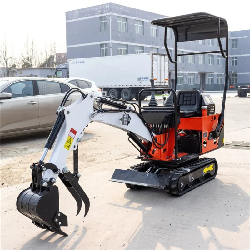 Mini Crawler Excavator Farm Orchard Greenhouse Digger Small Engineering Digging Construction Whole Machinery Device FOB Custom