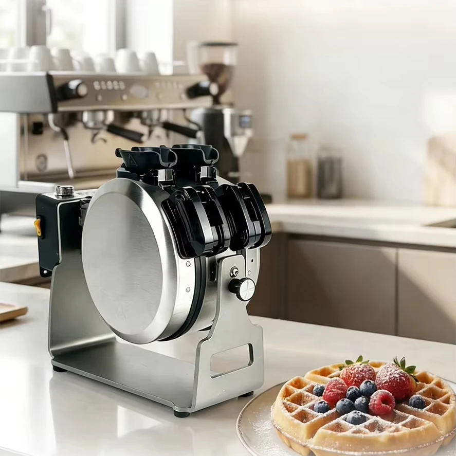 Double-end Commercial Baking Machines ,High-Quality Waffle ,Have Easy-Clean Non-Stick Egg Waffle Plate