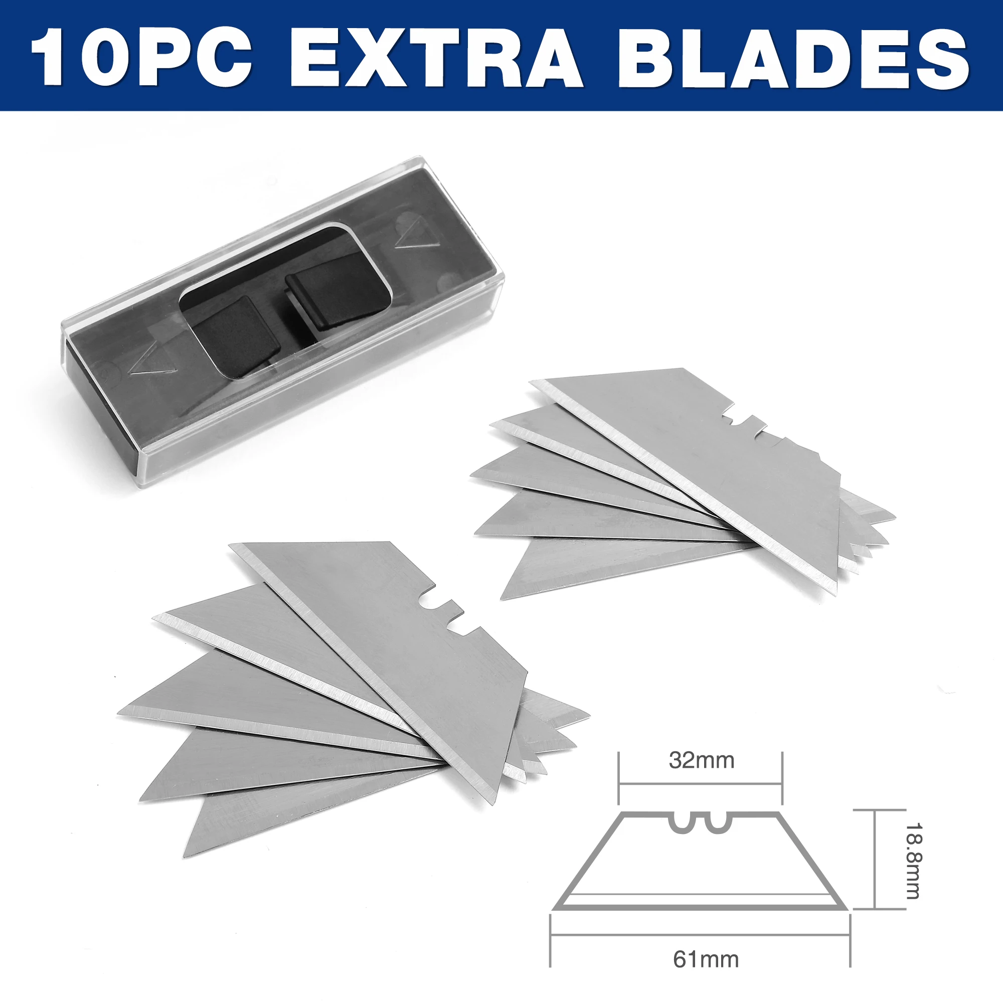 Punta KPRO-Mini couteau pliant en aluminium, ensemble de couteaux utilitaires en acier inoxydable avec 10 couteaux de poche de voyage en plein air