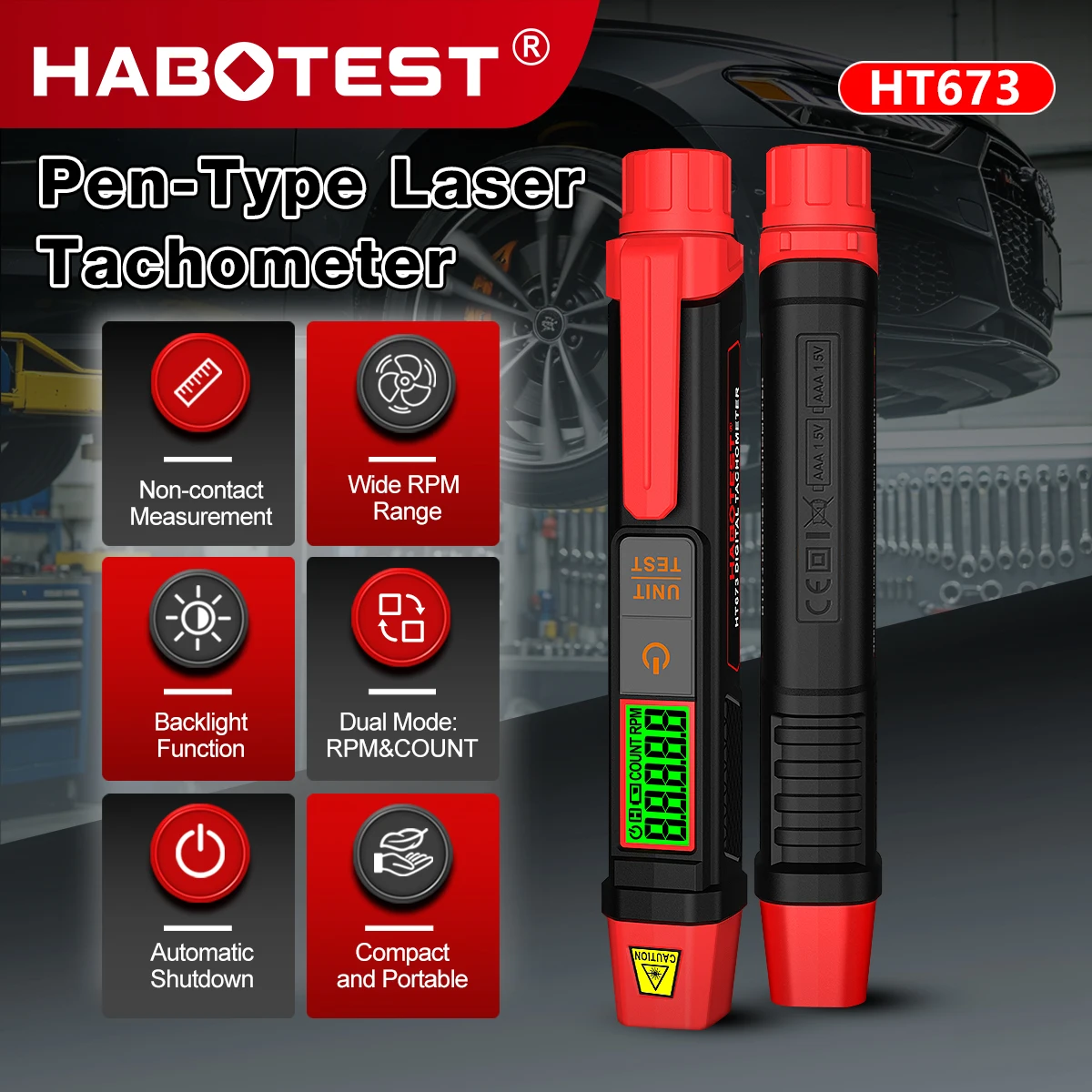 Tacômetro Digital a Laser Tipo - Tachometer Digital Laser Rpm avaliação e preço