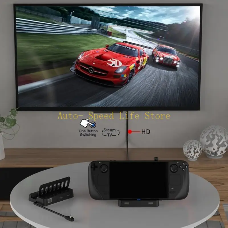 02DA جيجابت إيثرنت شحن كامل السرعة 4K @ 60 هرتز HDMI2.0 لوحدة تحكم الألعاب SteamDeck #2