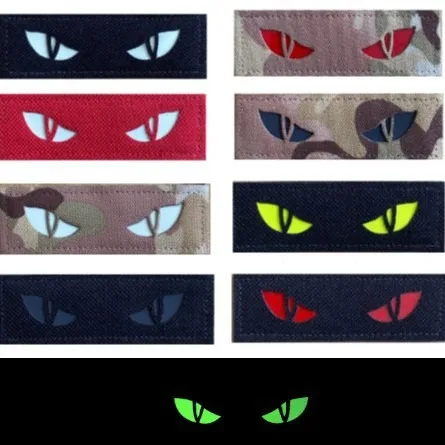 Watching Eyes Reflective Hook&loop Patches Staring Night Luminous Strap Tactical Colourway Replaceable Attachment for Backpack