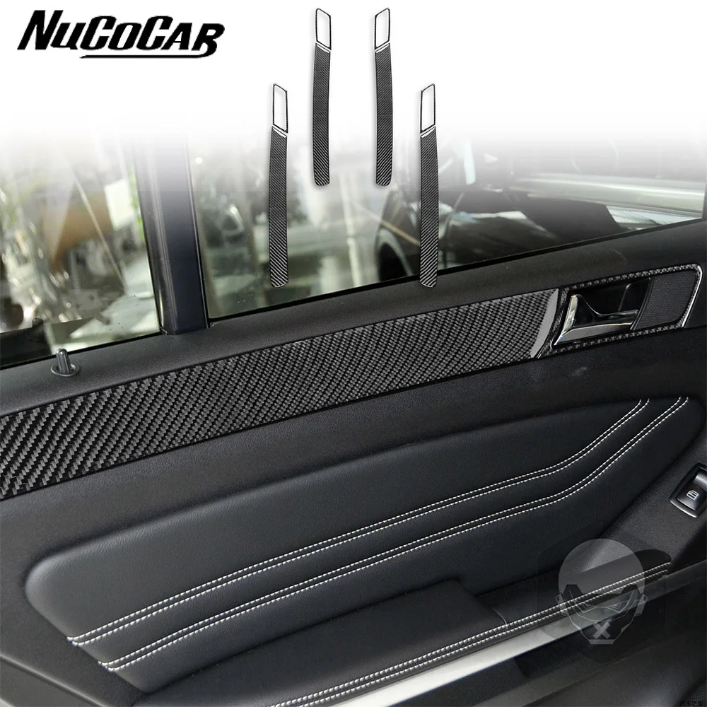 

For Mercedes-Benz M Class W164 2005-2011 Carbon Fiber door handle Panel Trim strip Car Interior Accessories Decorative Stickers