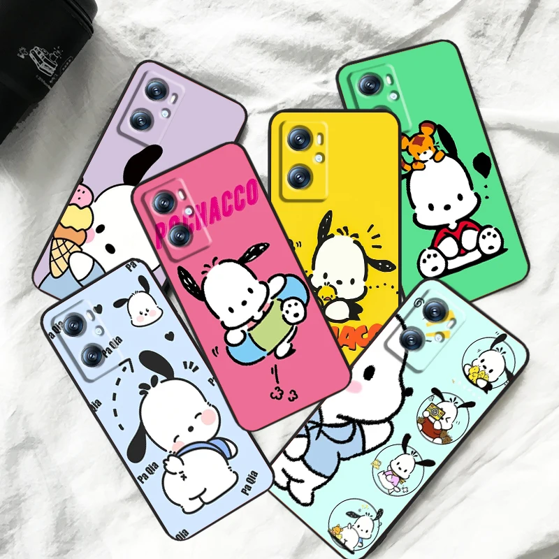 

Pom Pom Purin Cartoon For OPPO Find X6 X5 X3 A54S A5 A94 A16 A53S A57 A74 A72 A98 A78 A96 A9 5G Black Soft Phone Case