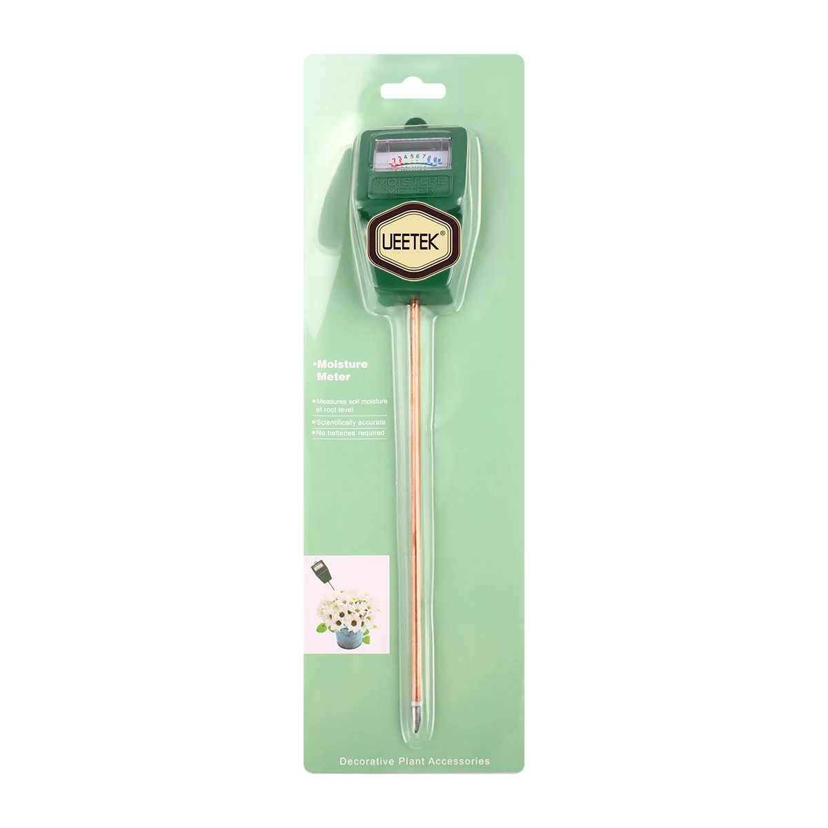 

Soil Moisture Meter High Precision Instant Reading Plant Sensor for Pots Monitor Flowers Watering Outdoor Garden Single Needle