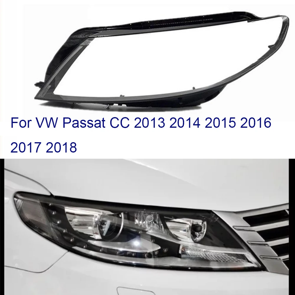 

For Volkswagen VW Passat CC 2013 2014 2015 2016 2017 2018 Headlamp Lens Cover Transparent Lampshade Headlight Glass Lamp Shell