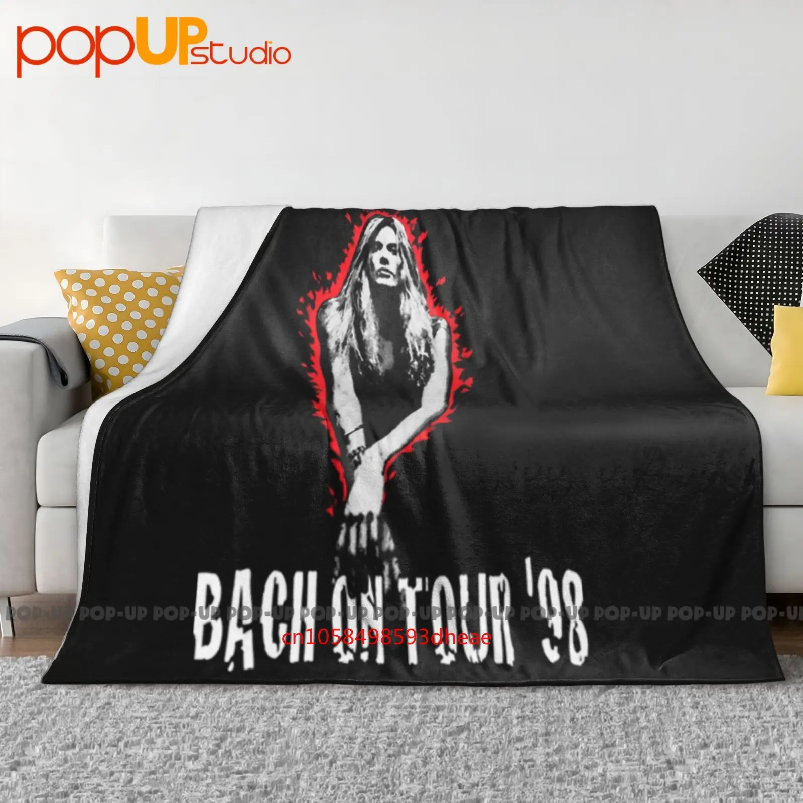 90S Skid Row Sebastian Bach Manta ultrasuave Edredón Funda de sofá de invierno Fundas de cama