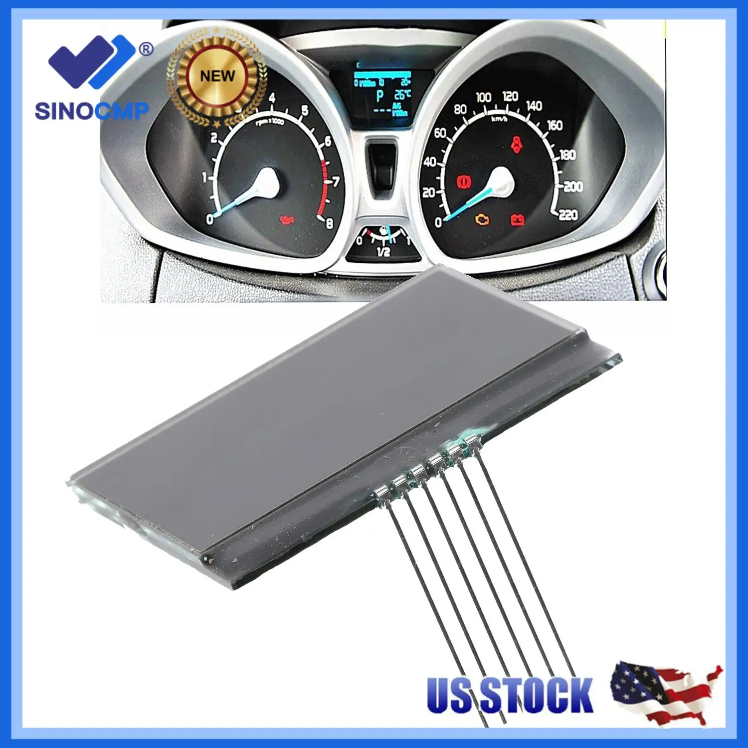 

SINOCMP ЖК-дисплей, экран приборной панели, приборная панель для Ford EcoSport 2013-2017, аксессуары для салона автомобиля