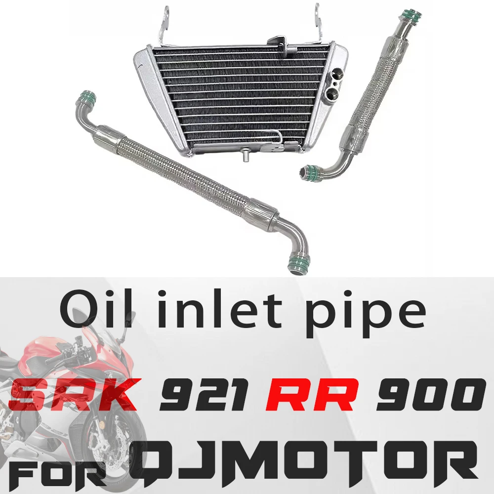 For QJMOTOR SRK 921 RR srk921rr Oil cooler oil outlet and inlet pipes