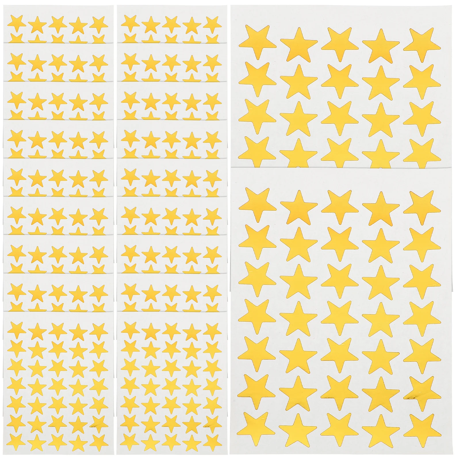 

2 Bags Kindergarten Reward Stickers Pentagram Self-Adhesive Decorative Classroom Stationery Teacher Motivation Labels