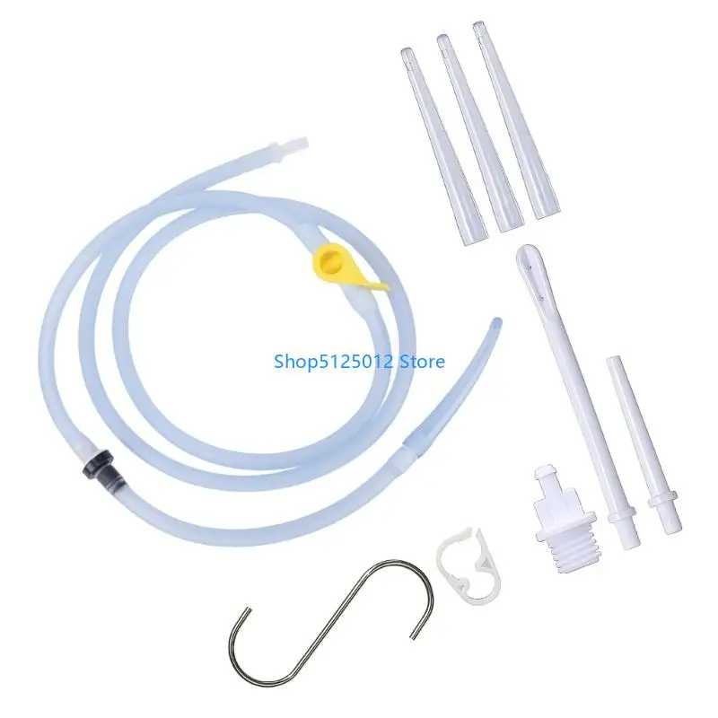 G8TC Enema Cleaning Set 6 Tips 2m Hose for Colon Detox and Constipations