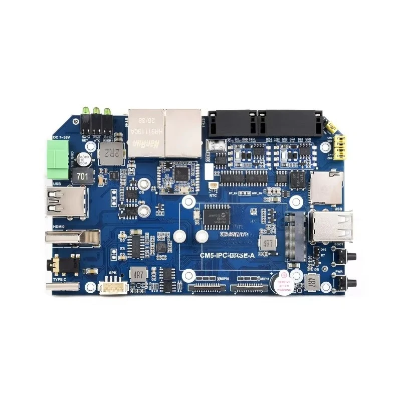 Gigabit/2.5G Dual Ethernet Industrial Computer Based On Raspberry Pi CM5, Supports 4K Display Output And 4G / 5G Module