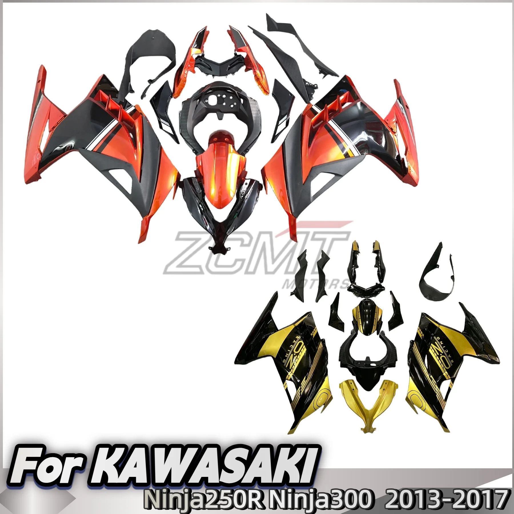 

ABS Motorcycle Fairing kits Fit For Kawasaki ZX300 13-17 Ninja ZX-300 EX-300 2013 2014 2015 2016 2017 EX300 Fairings Kit