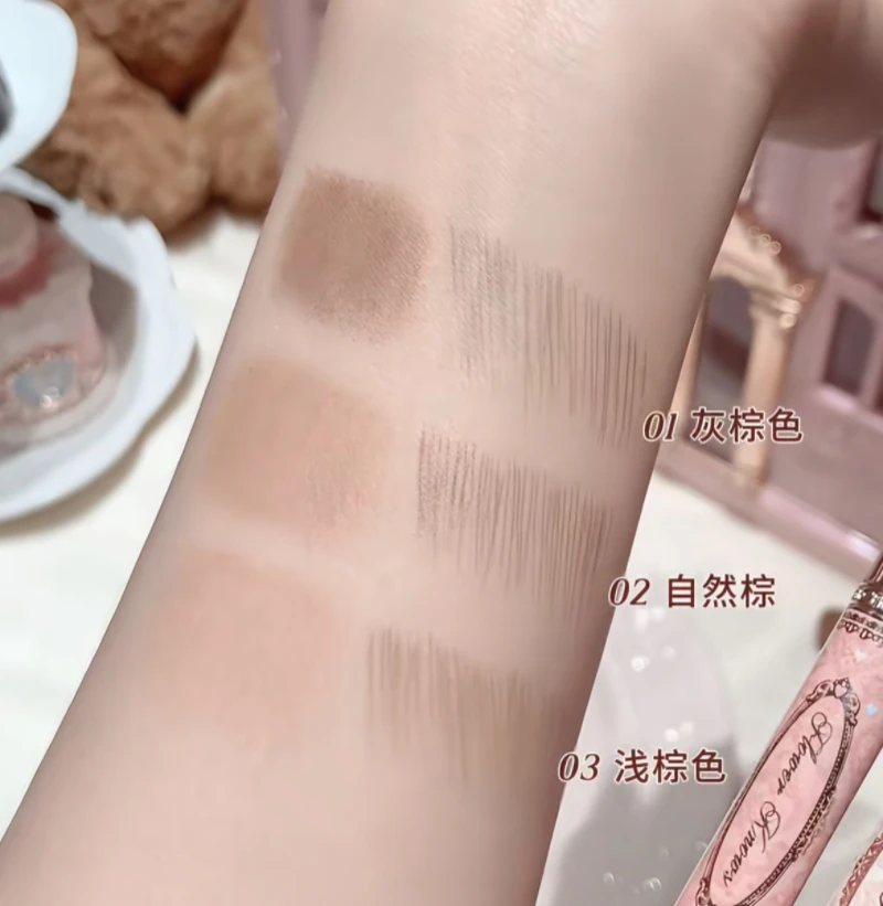 Flower Knows The Sweetie Bear Eyebrow Pencil Waterproof Natural Long Lasting 2 in 1 Eyebrow pencil Eye Makeup