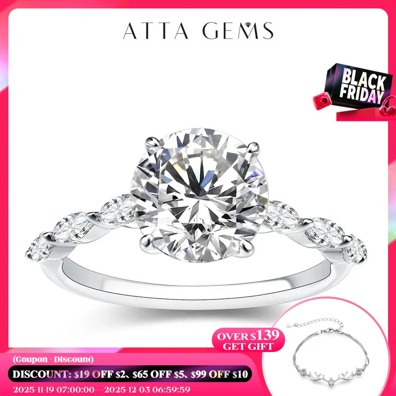 

Новинка, кольцо из жёлтого золота с муассанитом, 18 К, 14 к, 10 к