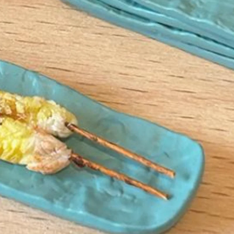 

3Pcs Mini Sushi Plate Rock Patterned Steak Plate Long Disc 1/12 Dollhouse Miniature Decorative Scene Ornaments Doll Accessories