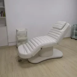 Cama de belleza eléctrica multifunción ajustable tatuaje bordado cuerpo elevación automática silla de fisioterapia agujero para la cabeza