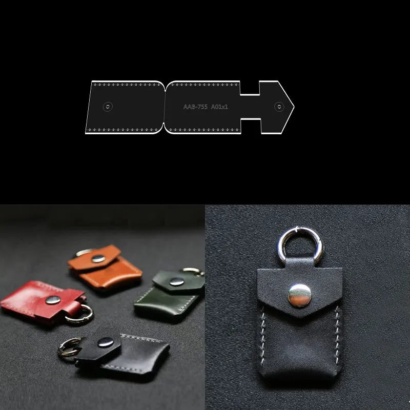 DIY Handmade Fashion Personality Kontrola dostępu Uchwyt na kartę Szablon akrylowy Ręcznie robiony skórzany szablon torby rzemieślniczej