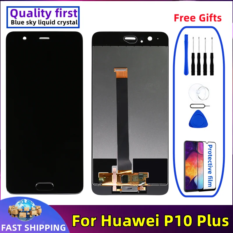 For Huawei P10 Plus LCD VKY-L09 VKY-L29 Original With frame Mobile Phone Display Touch Screen Digitizer Assembly Replacement