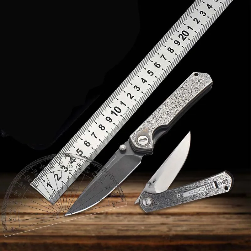 

Outdoor tool knives portable handmade knives VG10 Steel High hardness folding knives Damascus Steel handle